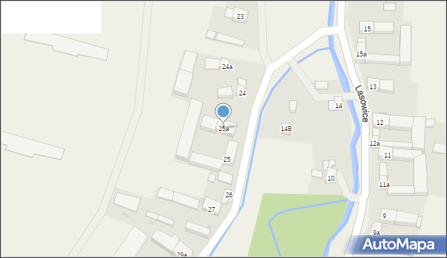 Lasowice, Lasowice, 25a, mapa Lasowice