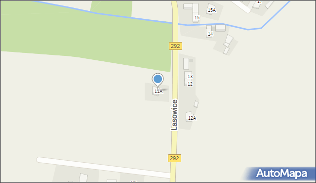 Lasowice, Lasowice, 11A, mapa Lasowice