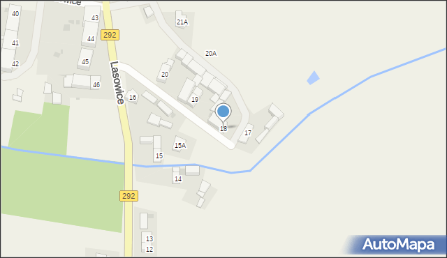 Lasowice, Lasowice, 18, mapa Lasowice