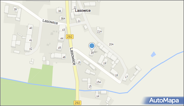 Lasowice, Lasowice, 20, mapa Lasowice