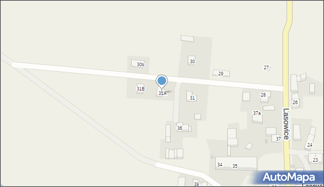 Lasowice, Lasowice, 31A, mapa Lasowice