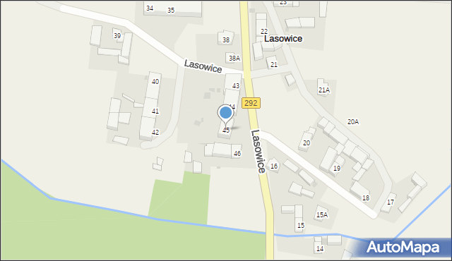 Lasowice, Lasowice, 45, mapa Lasowice