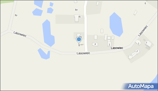 Lasowiec, Lasowiec, 8, mapa Lasowiec