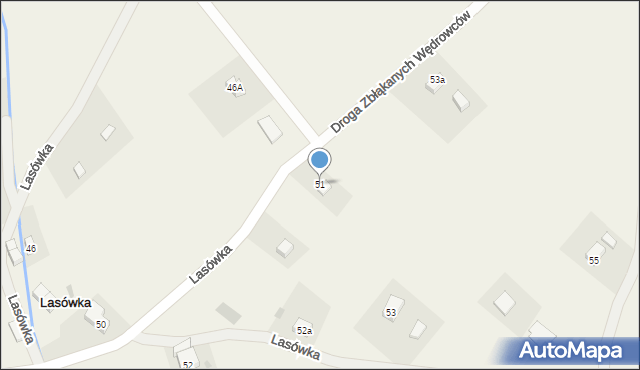 Lasówka, Lasówka, 51, mapa Lasówka