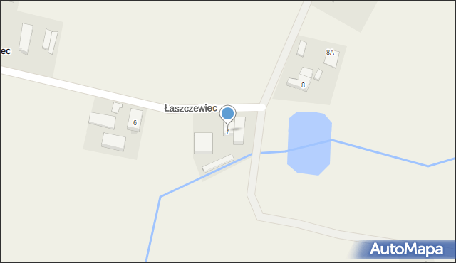Łaszczewiec, Łaszczewiec, 7, mapa Łaszczewiec