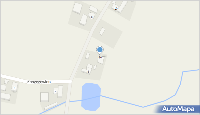 Łaszczewiec, Łaszczewiec, 8A, mapa Łaszczewiec