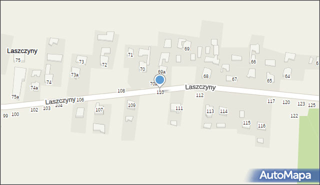 Laszczyny, Laszczyny, 110, mapa Laszczyny