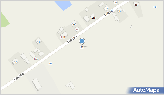 Łaszew, Łaszew, 23, mapa Łaszew