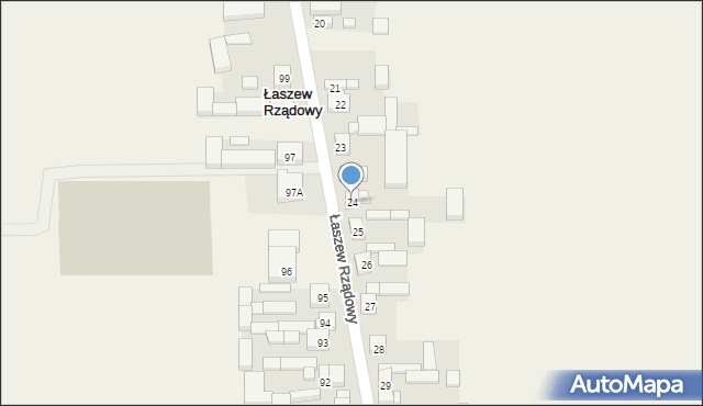 Łaszew Rządowy, Łaszew Rządowy, 24, mapa Łaszew Rządowy