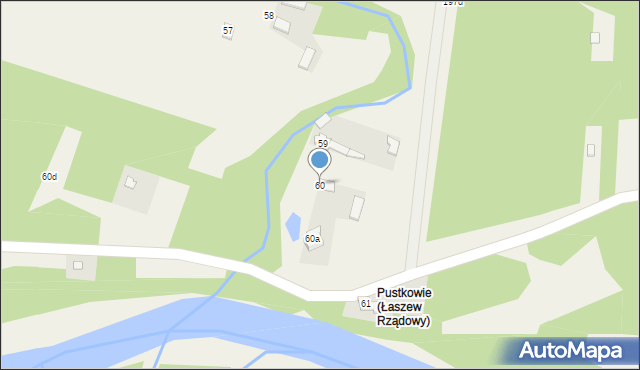 Łaszew Rządowy, Łaszew Rządowy, 60, mapa Łaszew Rządowy