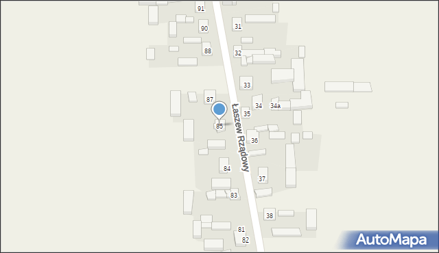 Łaszew Rządowy, Łaszew Rządowy, 85, mapa Łaszew Rządowy