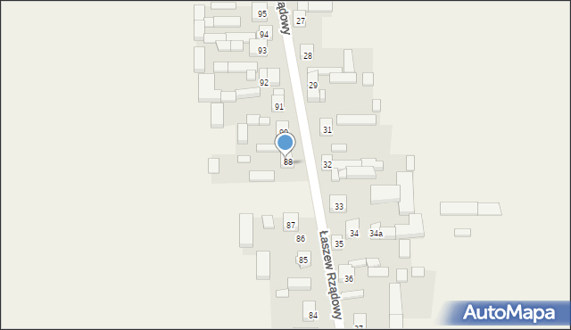 Łaszew Rządowy, Łaszew Rządowy, 89, mapa Łaszew Rządowy