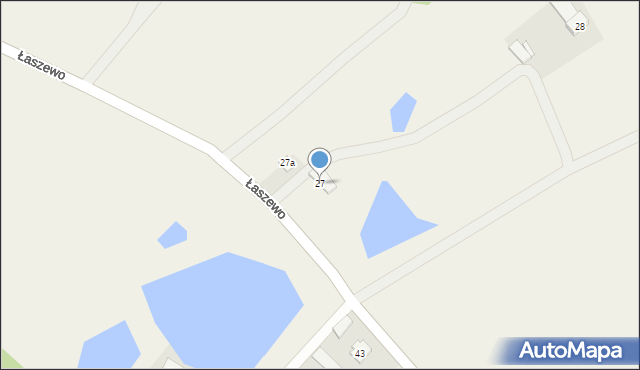 Łaszewo, Łaszewo, 27, mapa Łaszewo
