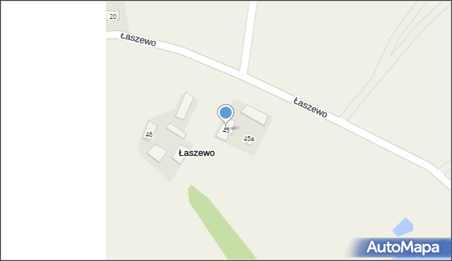 Łaszewo, Łaszewo, 45, mapa Łaszewo