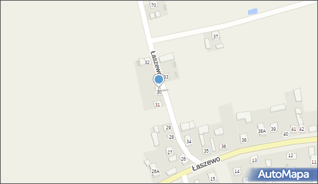 Łaszewo, Łaszewo, 30, mapa Łaszewo