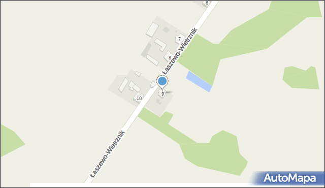 Łaszewo-Wietrznik, Łaszewo-Wietrznik, 9, mapa Łaszewo-Wietrznik