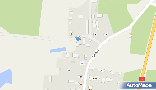 Laszki, Laszki, 7, mapa Laszki