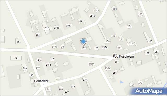 Laszki, Laszki, 151, mapa Laszki