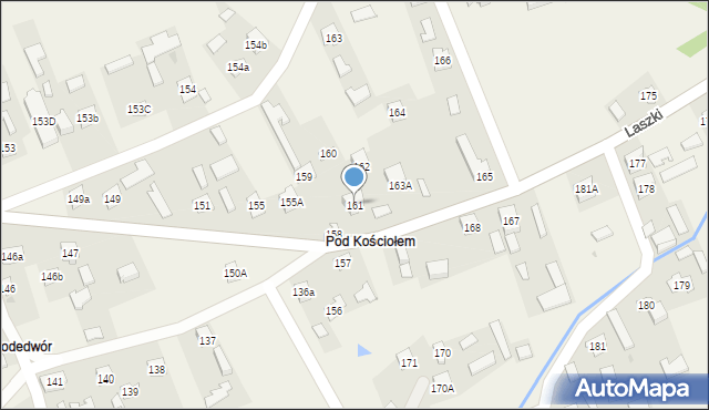 Laszki, Laszki, 161, mapa Laszki