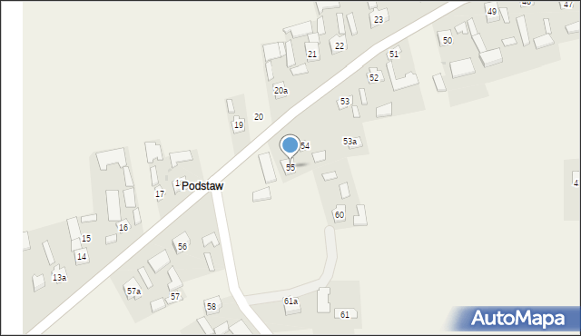 Laszki, Laszki, 55, mapa Laszki