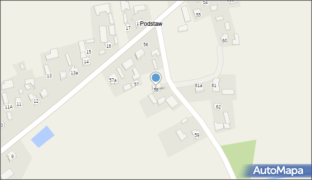 Laszki, Laszki, 58, mapa Laszki