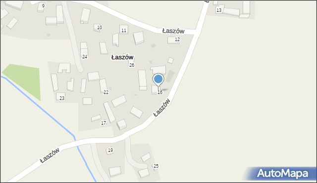 Łaszów, Łaszów, 21, mapa Łaszów