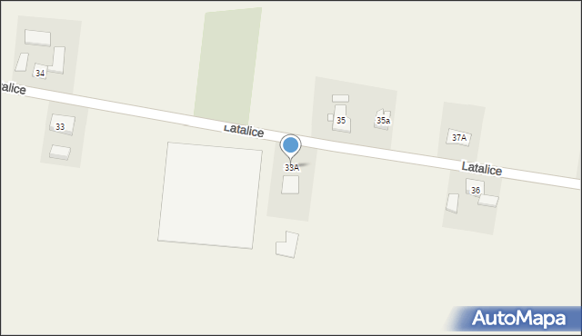 Latalice, Latalice, 33A, mapa Latalice