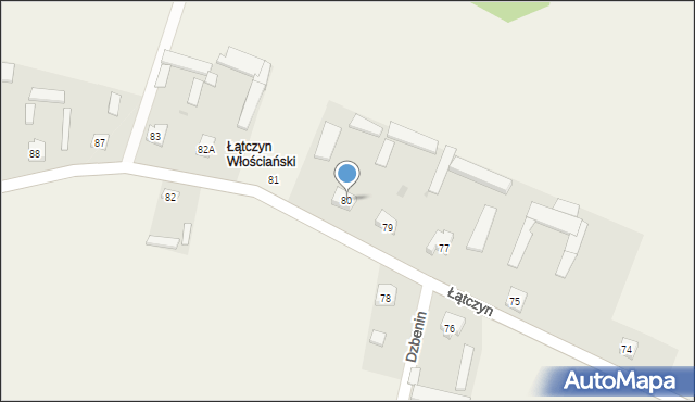 Łątczyn, Łątczyn, 80, mapa Łątczyn