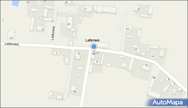 Latkowa, Latkowa, 6a, mapa Latkowa