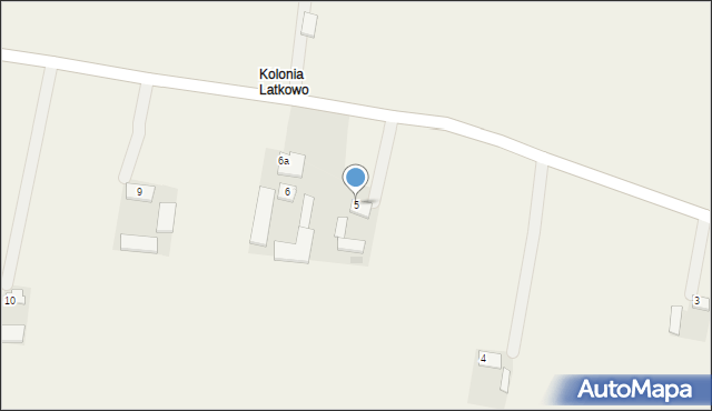 Latkowo, Latkowo, 5, mapa Latkowo