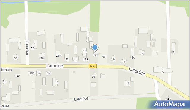 Latonice, Latonice, 10, mapa Latonice