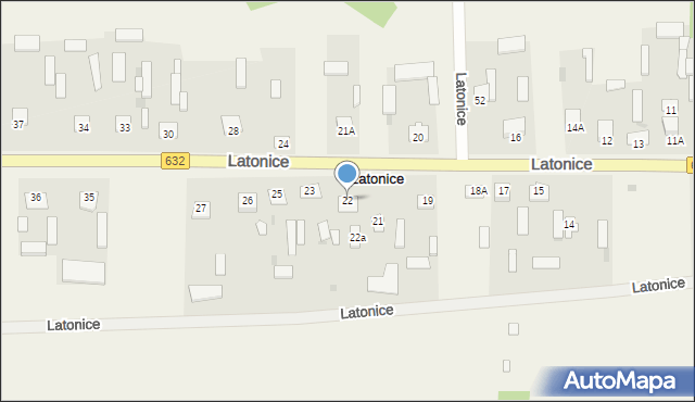 Latonice, Latonice, 22, mapa Latonice