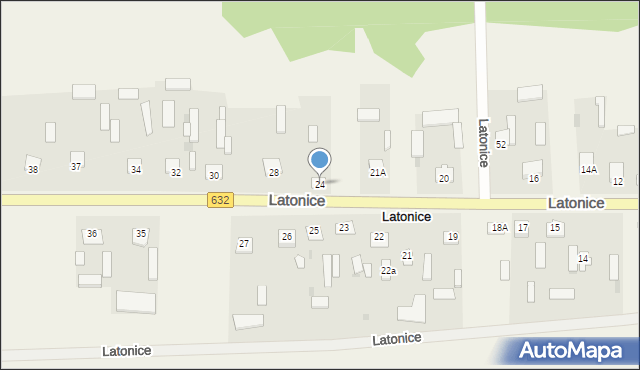 Latonice, Latonice, 24, mapa Latonice