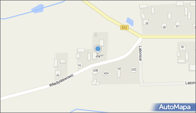 Latonice, Latonice, 40e, mapa Latonice