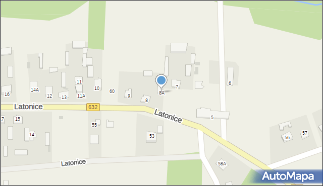 Latonice, Latonice, 8A, mapa Latonice