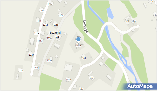 Latoszyn, Latoszyn, 104a, mapa Latoszyn