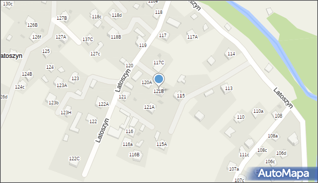 Latoszyn, Latoszyn, 121B, mapa Latoszyn