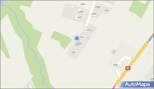 Latoszyn, Latoszyn, 163J, mapa Latoszyn