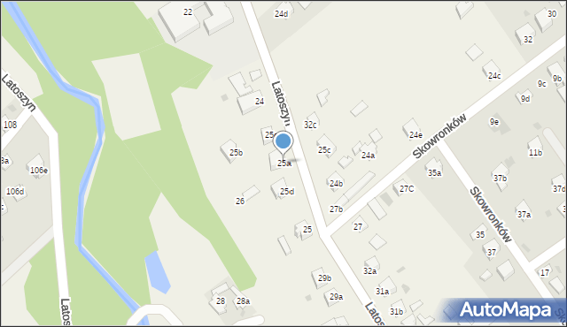 Latoszyn, Latoszyn, 25a, mapa Latoszyn