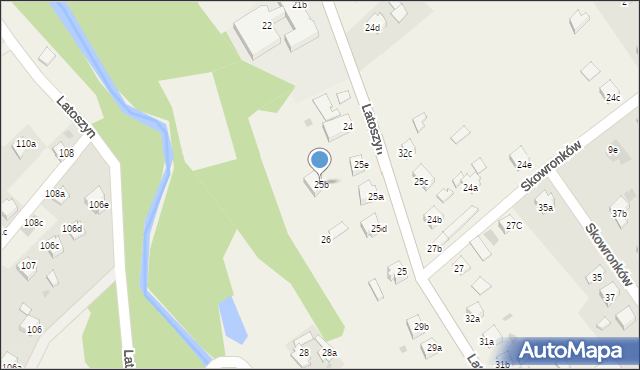 Latoszyn, Latoszyn, 25b, mapa Latoszyn
