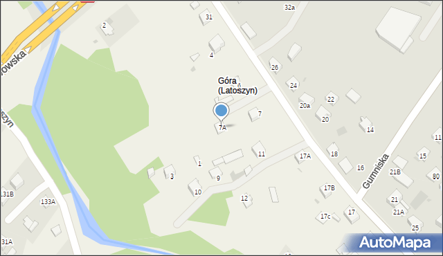 Latoszyn, Latoszyn, 7A, mapa Latoszyn