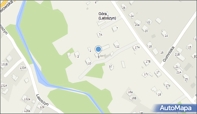 Latoszyn, Latoszyn, 9, mapa Latoszyn