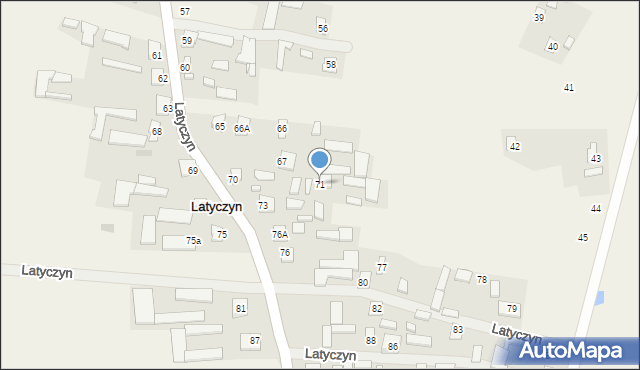 Latyczyn, Latyczyn, 71, mapa Latyczyn