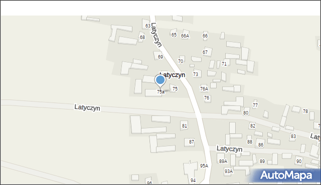 Latyczyn, Latyczyn, 75a, mapa Latyczyn