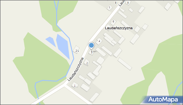 Laudańszczyzna, Laudańszczyzna, 3, mapa Laudańszczyzna