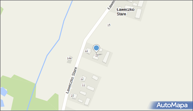 Ławeczko Stare, Ławeczko Stare, 13, mapa Ławeczko Stare