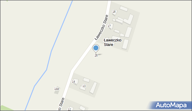 Ławeczko Stare, Ławeczko Stare, 15, mapa Ławeczko Stare