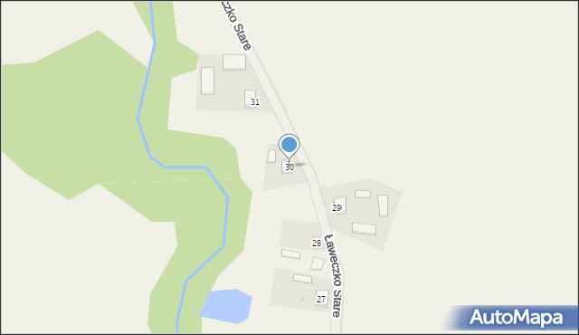 Ławeczko Stare, Ławeczko Stare, 30, mapa Ławeczko Stare