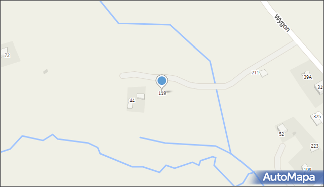 Łazany, Łazany, 119, mapa Łazany