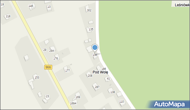 Łazany, Łazany, 136, mapa Łazany